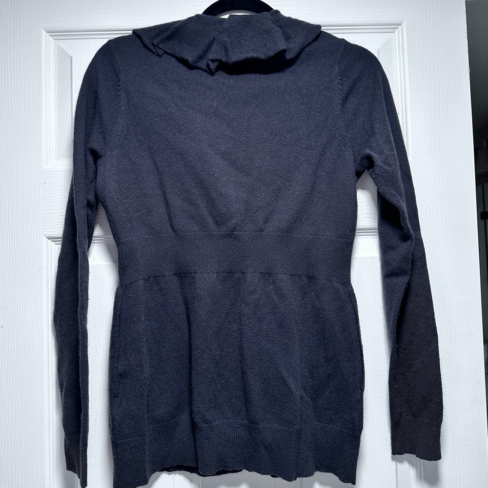 Rebecca Taylor Wool Cashmere Blue Cardigan - Picture 5 of 5